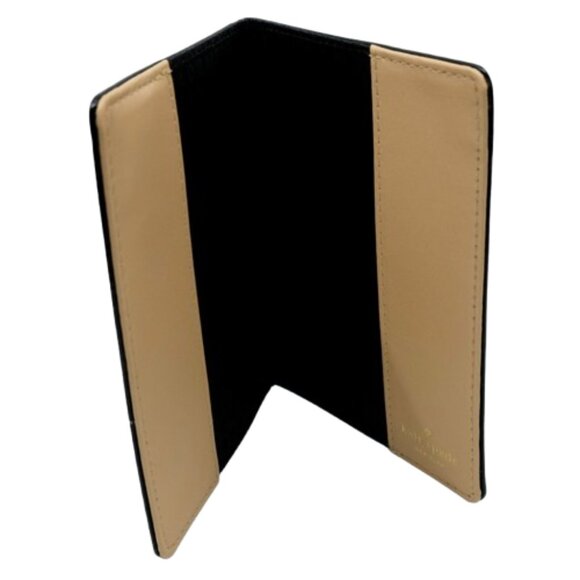 KATE SPADE~Grand Street Passport Holder~BLACK PEBBLED LEATHER CASE Like New - Picture 7 of 7